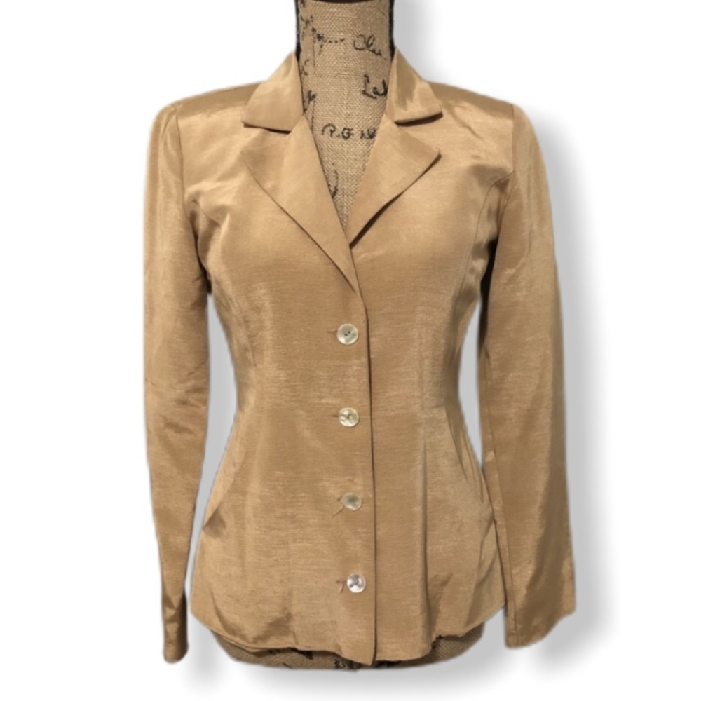 {Betsey Johnson} Gold Blazer Jacket